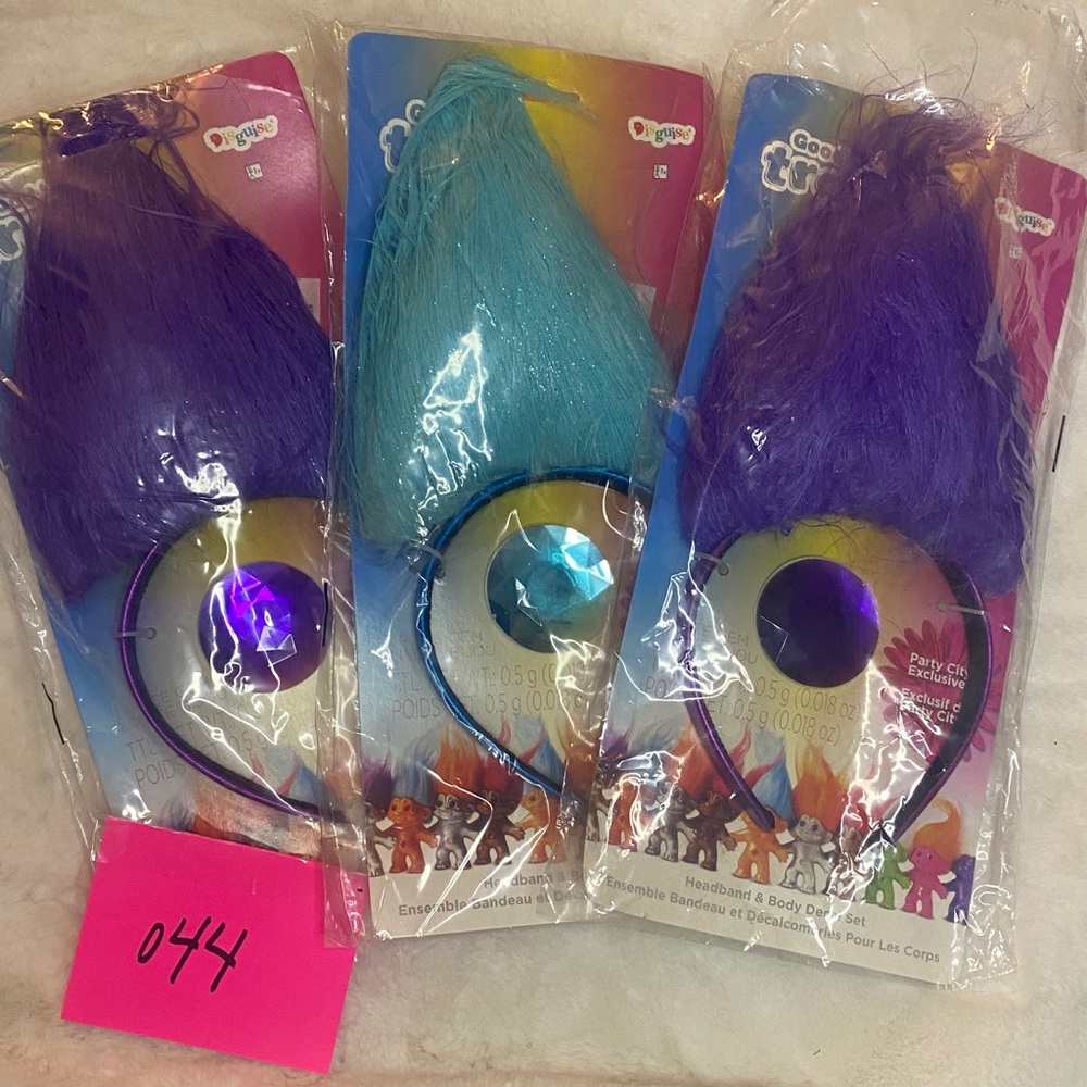 Trolls Disguise Purple & Blue Trolls Headband with Jewel